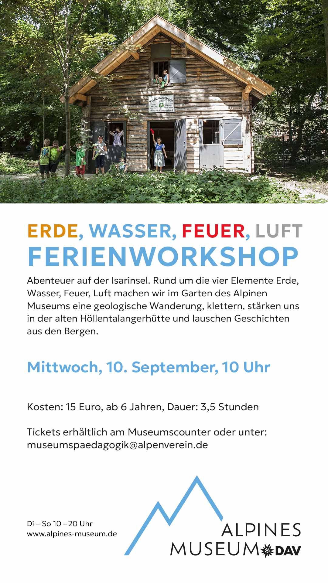 Alpines Museum Ferienworkshop