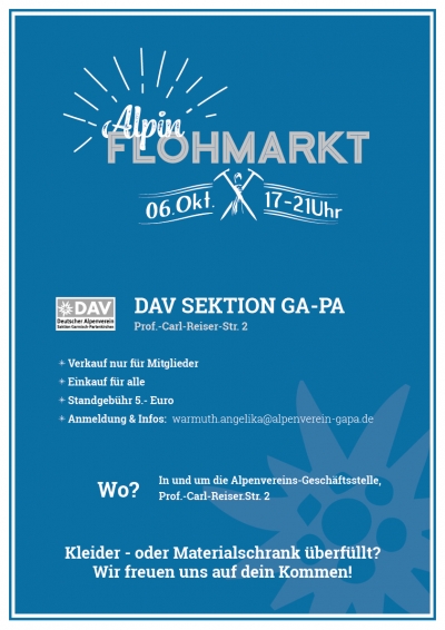 Veranstaltung: Alpin Flohmarkt